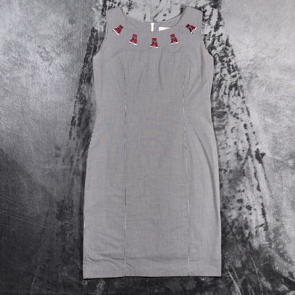 Castles Sport Alabama Crimson Tide Gingham Embroidered‎ Dress Small Bama NCAA